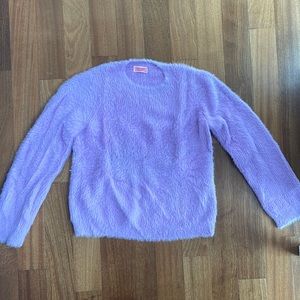 Purple fuzzy sweater